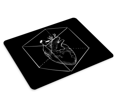 Heart cubic illustration originalna podloga za miško - TenStickers