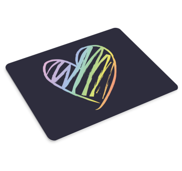 Colorful heart shape originalna podloga za miško - TenStickers