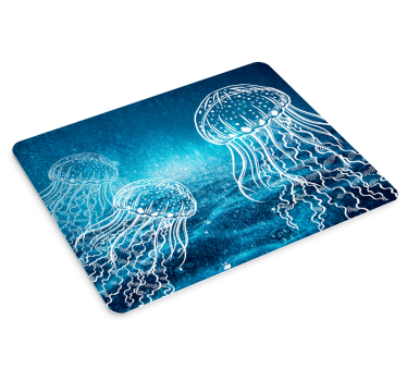 Ethereal jellyfish scene originalna podloga za miško - TenStickers