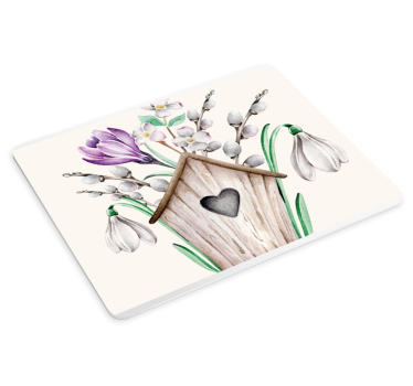 Charming birdhouse bouquet originalna podloga za miško - TenStickers