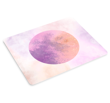 Dve barvi planet galaxy design originalna podloga za miško - TenStickers