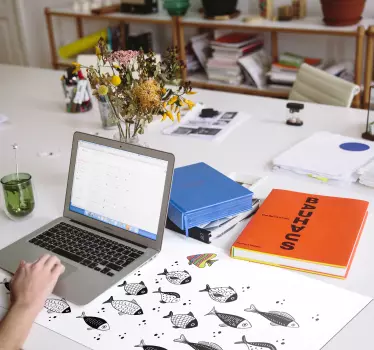 Nasprotni tok ribje mišje preproge - TenStickers