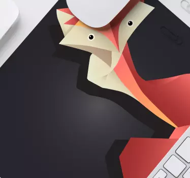 Abstract fox figure originalna podloga za miško - TenStickers