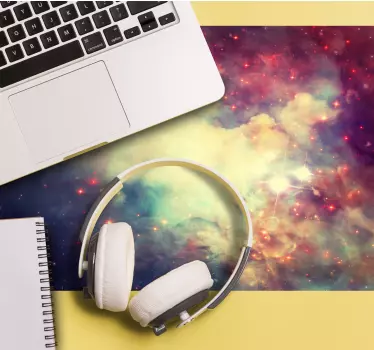 Abstraktni dizajn galaksije originalna vinilna podloga za miško - TenStickers