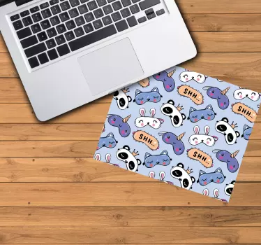 Adorable animal figures anime podloga za miško - TenStickers