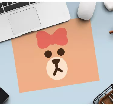 Adorable bear face originalna podloga za miško - TenStickers