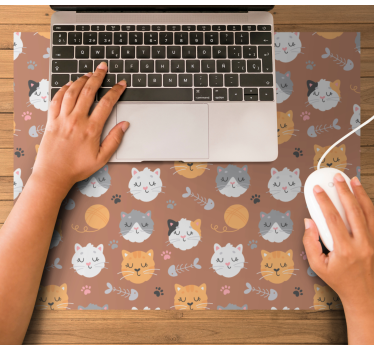 Adorable feline visages originalna podloga za miško - TenStickers