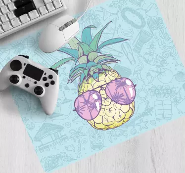 Ananas s sončnimi očali originalna podloga za miško - TenStickers
