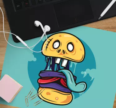 Animated skull figure anime podloga za miško - TenStickers
