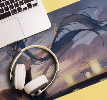 Anime gamer girl miš podloga - TenStickers