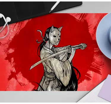 Anime samurai anime podloga za miško - TenStickers