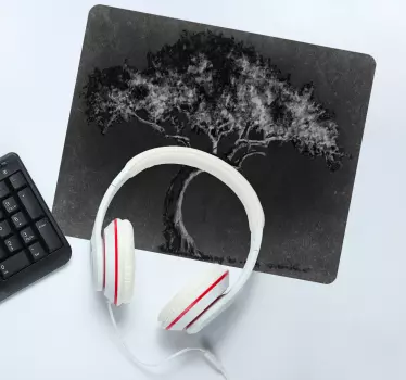 Artistic tree silhouette originalna podloga za miško - TenStickers