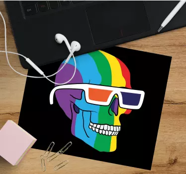 Barvita lobanjska očala originalna podloga za miško - TenStickers
