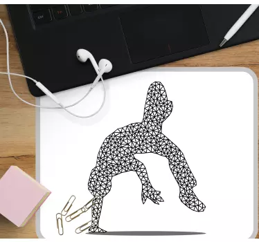 Black geometric figure originalna podloga za miško - TenStickers