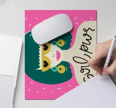 Bold female illustration originalna podloga za miško - TenStickers