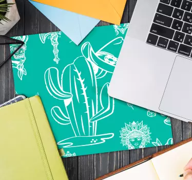 Cactus hat design originalna podloga za miško - TenStickers