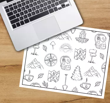 Camping adventure elements originalna podloga za miško - TenStickers