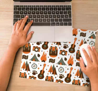 Camping adventure icons originalna podloga za miško - TenStickers