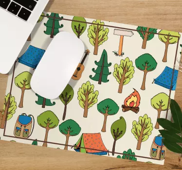 Camping scene elements originalna podloga za miško - TenStickers