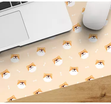 Cheerful shiba faces originalna podloga za miško - TenStickers