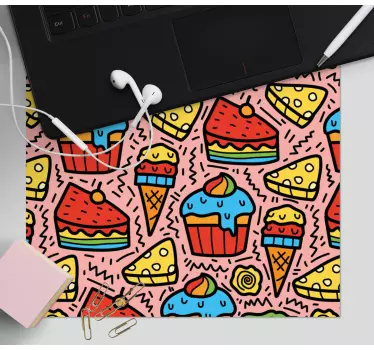 Colorful dessert patterns originalna podloga za miško - TenStickers