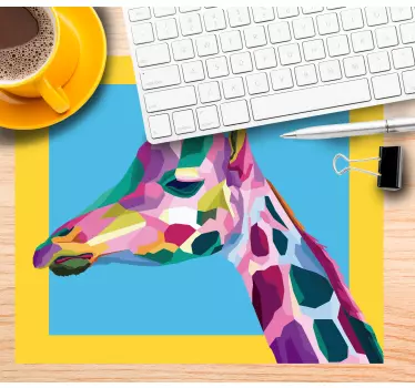 Colorful giraffe profile originalna podloga za miško - TenStickers