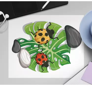 Colorful insect arrangement originalna podloga za miško - TenStickers