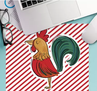 Colorful rooster design originalna podloga za miško - TenStickers