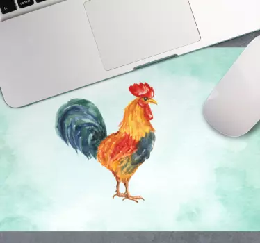 Colorful rooster illustration originalna podloga za miško - TenStickers