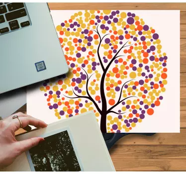 Colorful tree artwork originalna podloga za miško - TenStickers