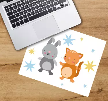 Cute animal companions originalna podloga za miško - TenStickers