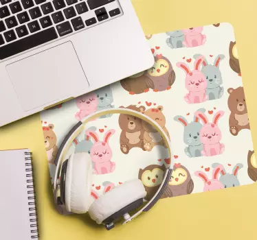 Cute animal couples originalna podloga za miško - TenStickers