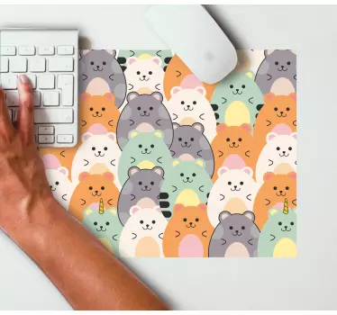 Cute animal faces originalna podloga za miško - TenStickers