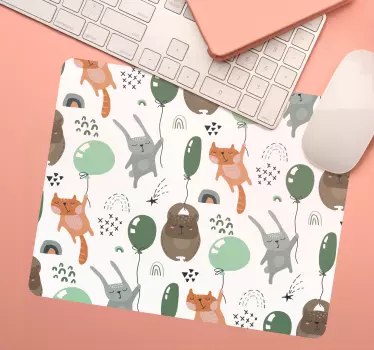 Cute animal playtime originalna podloga za miško - TenStickers