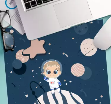 Cute astronaut character anime podloga za miško - TenStickers