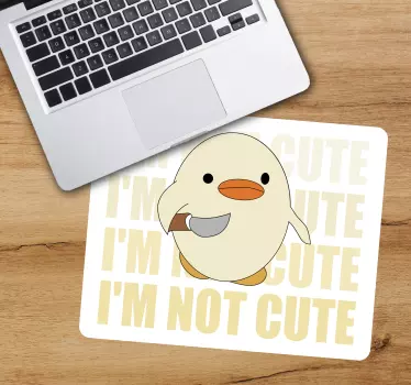 Cute duck character originalna podloga za miško - TenStickers