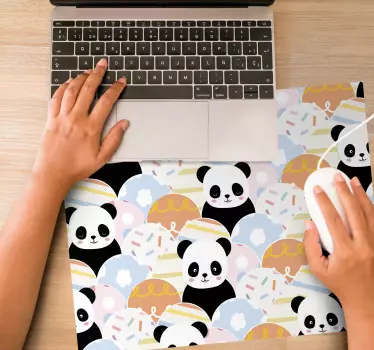 Cute panda pattern anime podloga za miško - TenStickers