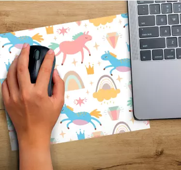 Cute unicorn patterns anime podloga za miško - TenStickers