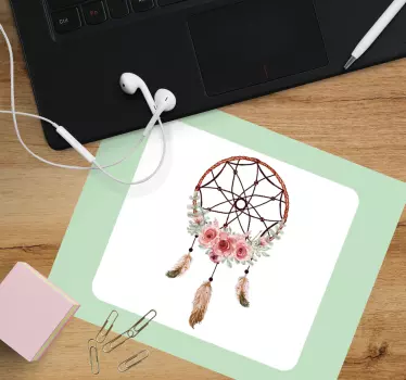Dreamcatcher floral decor originalna podloga za miško - TenStickers