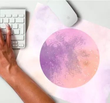 Dve barvi planet galaxy design originalna podloga za miško - TenStickers