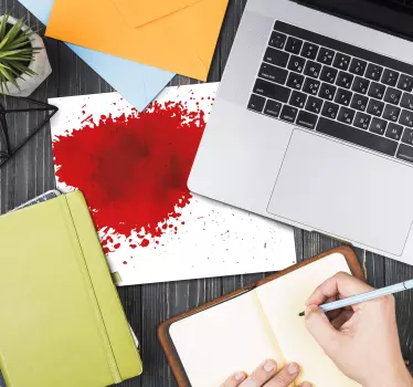 Dynamic red splatter originalna podloga za miško - TenStickers