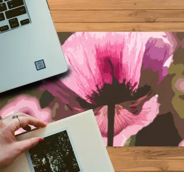 Floral abstract art originalna podloga za miško - TenStickers