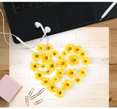 Floral heart arrangement originalna podloga za miško - TenStickers