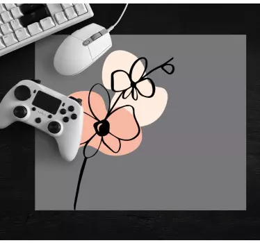 Floral minimalist design originalna podloga za miško - TenStickers