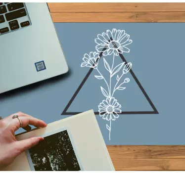 Floral triangle motif originalna podloga za miško - TenStickers