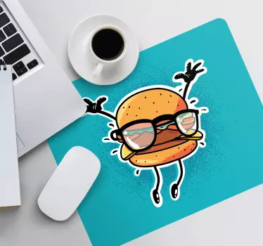 Fun hamburger character originalna podloga za miško - TenStickers