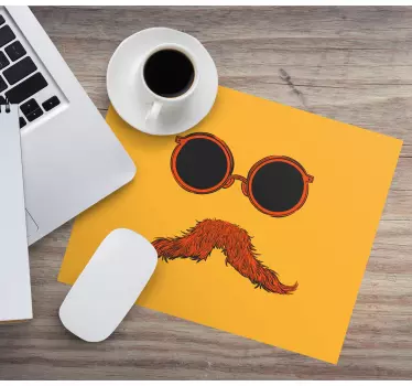 Funky sunglasses mustache originalna podloga za miško - TenStickers