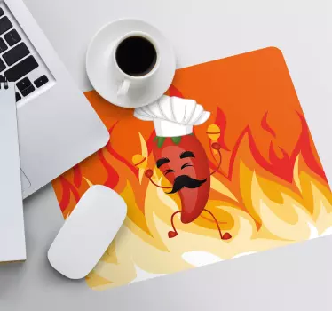 Funny chef pepper originalna podloga za miško - TenStickers