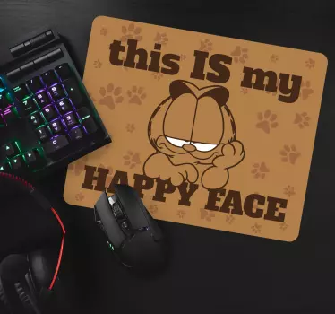 Garfield happy expression originalna podloga za miško - TenStickers
