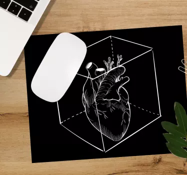 Heart cubic illustration originalna podloga za miško - TenStickers